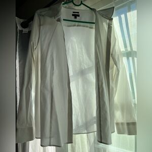 Talbots White Longsleeve Button Up
